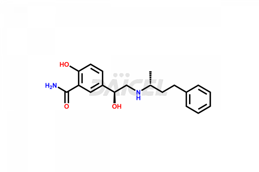 Labetalol hydrochloride -  2-Hydroxy-5-[1-hydroxy-2-[(1-methyl-3-phenylpropyl)amino]ethyl]benzamide  hydrochloride, Labetalol hydrochloride